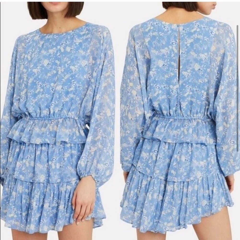 LoveShackFancy floral top and skirt set